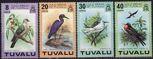 Тувалу, 1978, Птицы, 4 марки Тувалу, 1978, Птицы, 4 марки
